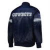 Dallas Cowboys Pick & Roll Navy Blue Varsity Jacket 1