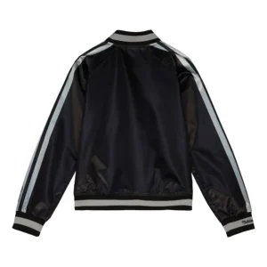 Dallas Cowboys Raglan Satin Black Varsity Jacket 1