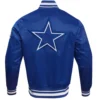 Dallas Cowboys Retro Classic Blue Varsity Jacket 1