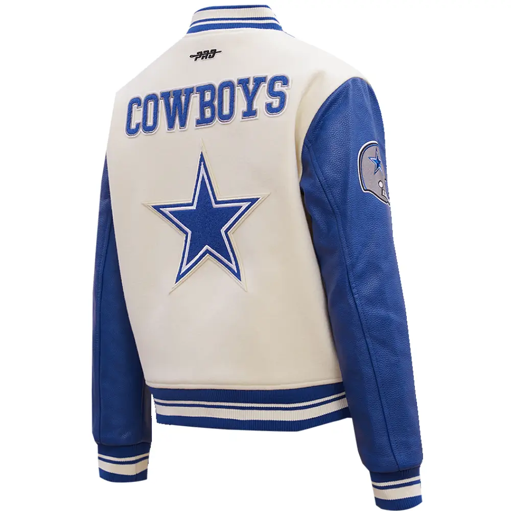 Dallas Cowboys Retro Classic Wool Varsity Jacket 3
