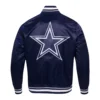 Dallas Cowboys Script Tail Navy Blue Jacket 1