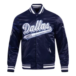 Dallas Cowboys Script Tail Navy Blue Jacket