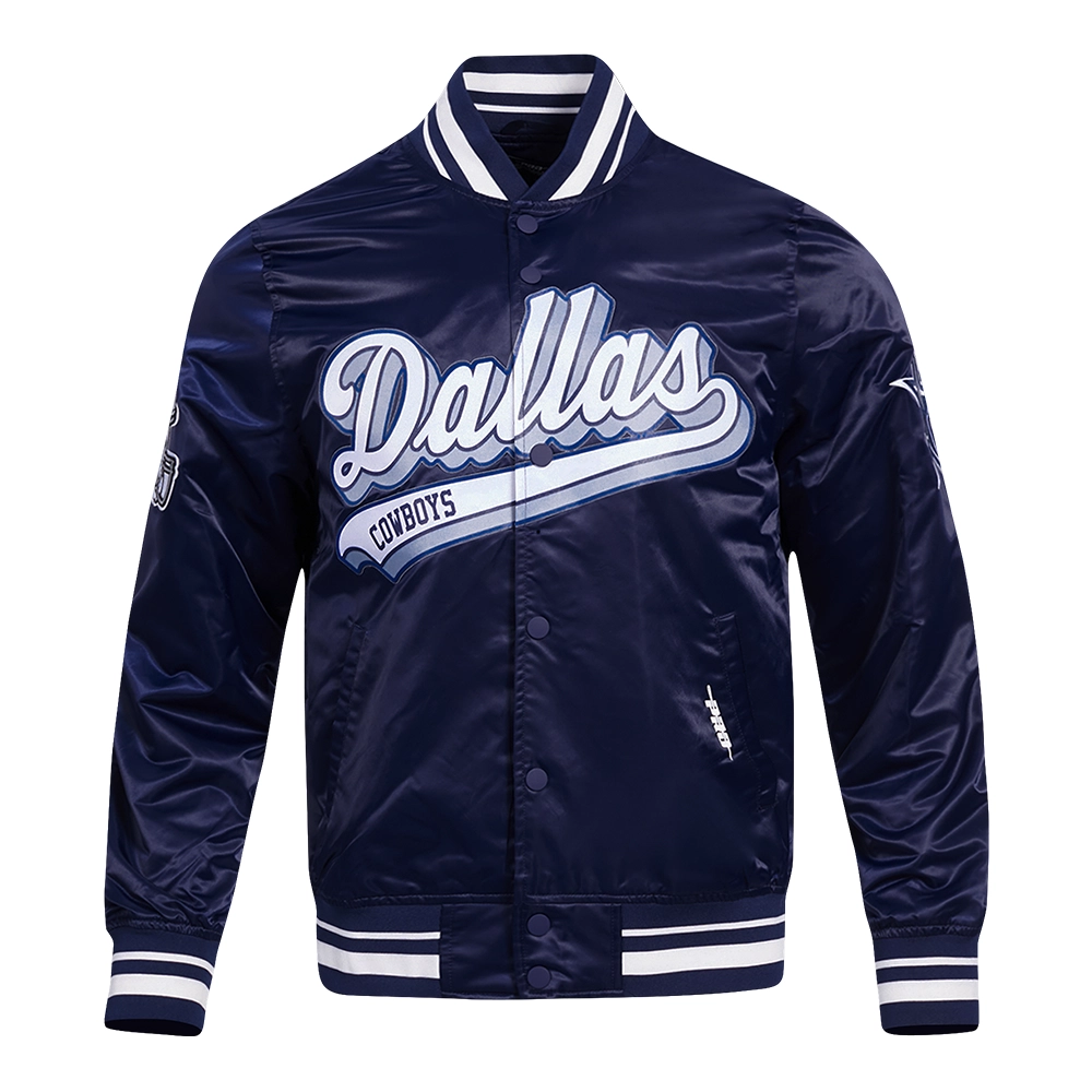Dallas Cowboys Script Tail Navy Blue Jacket