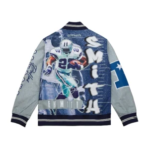 Dallas Cowboys Team Burst Satin Jacket 1