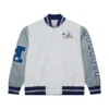 Dallas Cowboys Team Burst Varsity White Jacket