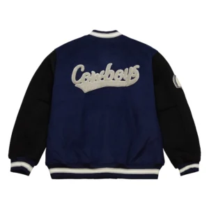 Dallas Cowboys Team Legacy Blue Varsity Jacket 1