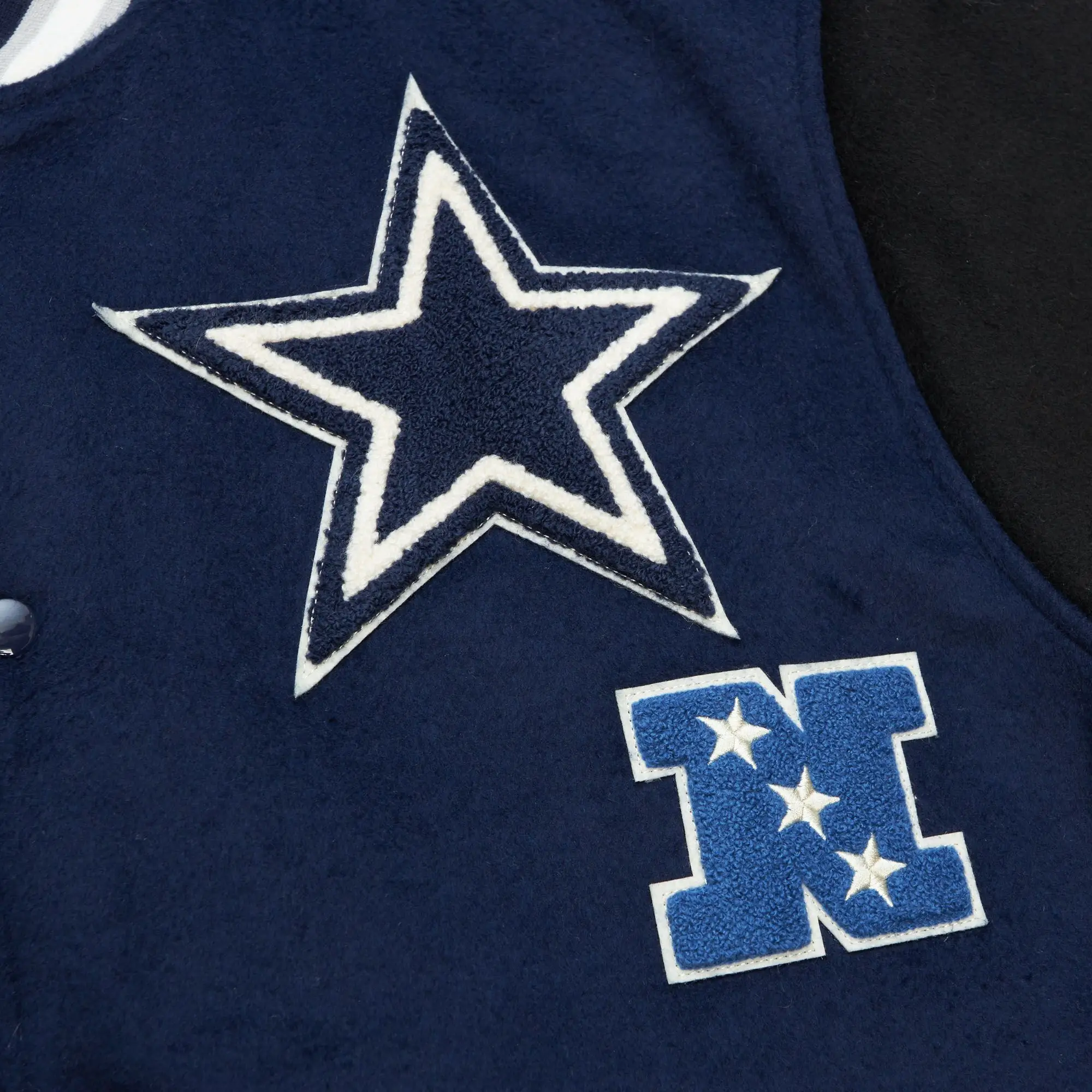 Dallas Cowboys Team Legacy Blue Varsity Jacket 2
