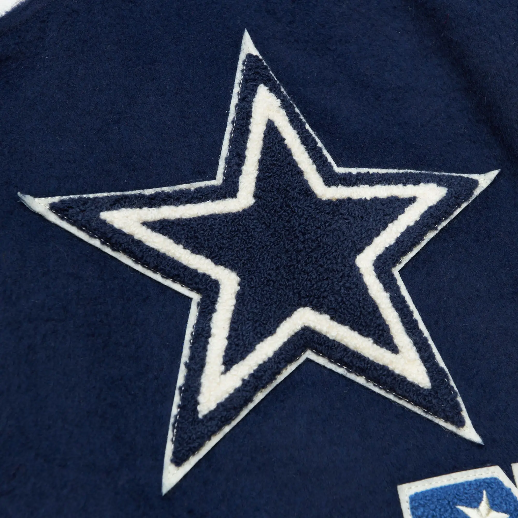 Dallas Cowboys Team Legacy Blue Varsity Jacket 3