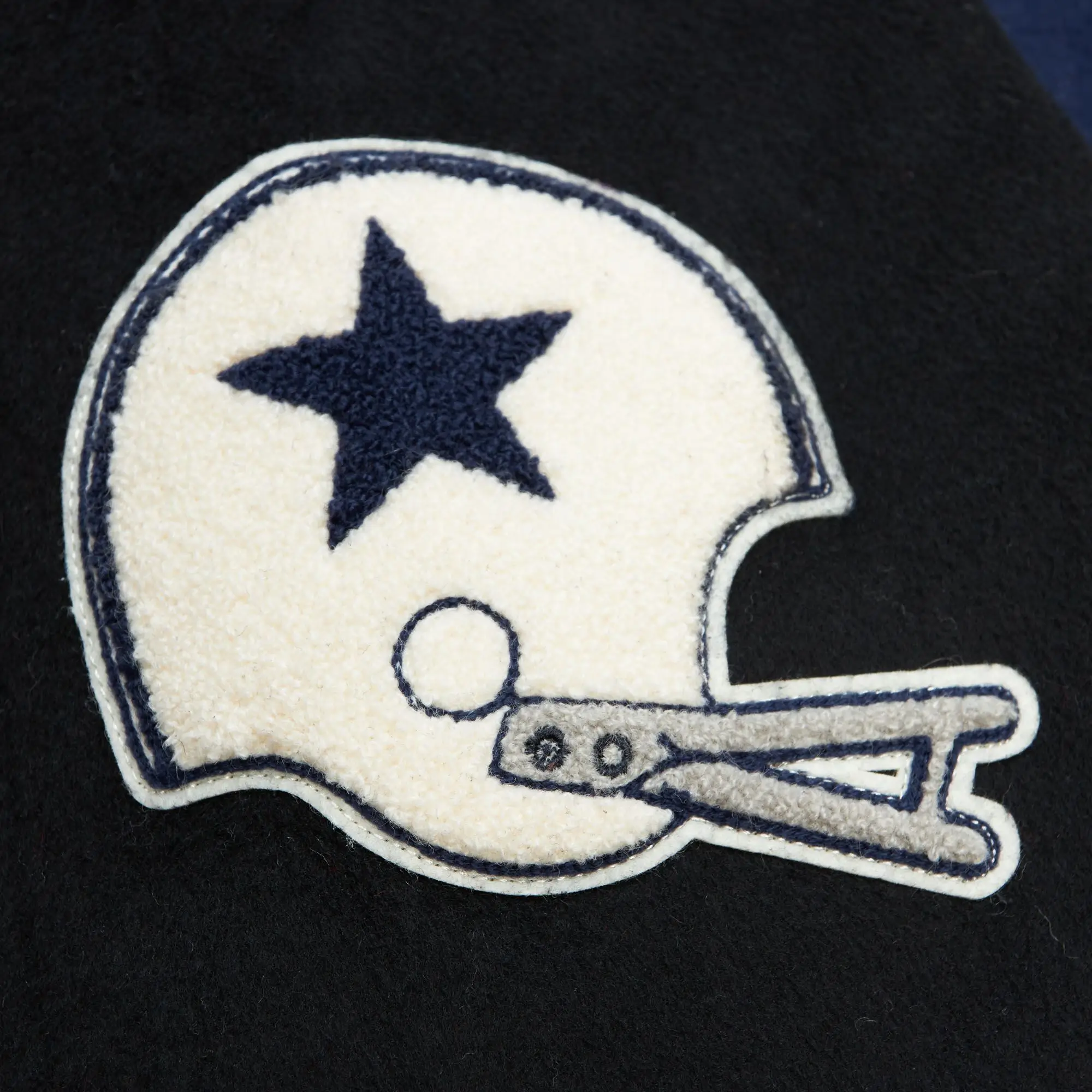 Dallas Cowboys Team Legacy Blue Varsity Jacket 4