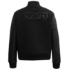 Dallas Cowboys Triple Black Wool and Leather Jacket 1