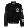 Dallas Mavericks Black Wool & Leather Varsity Jacket