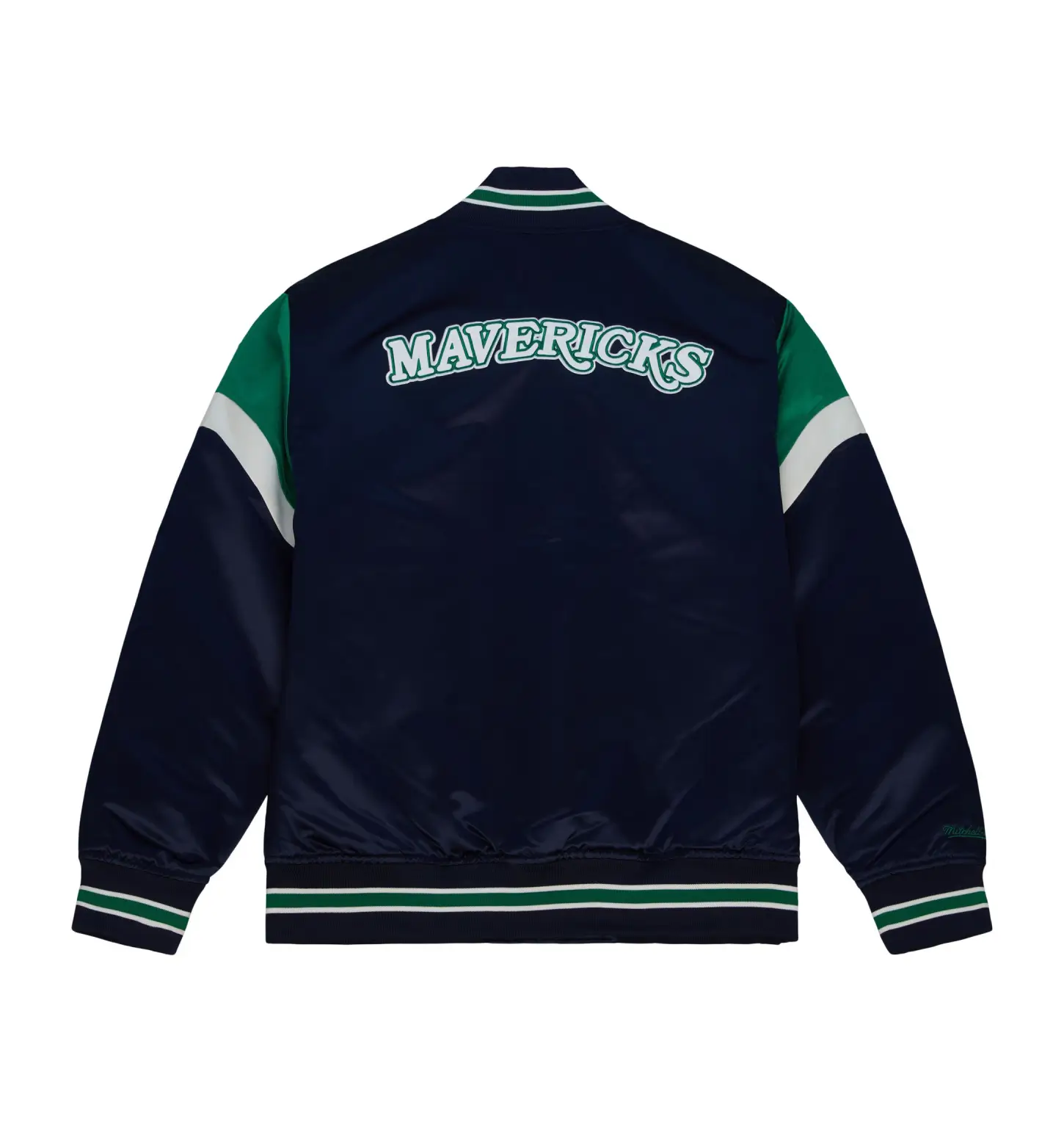 Dallas Mavericks Cooperstown Heavyweight Navy Blue Varsity Jacket 1
