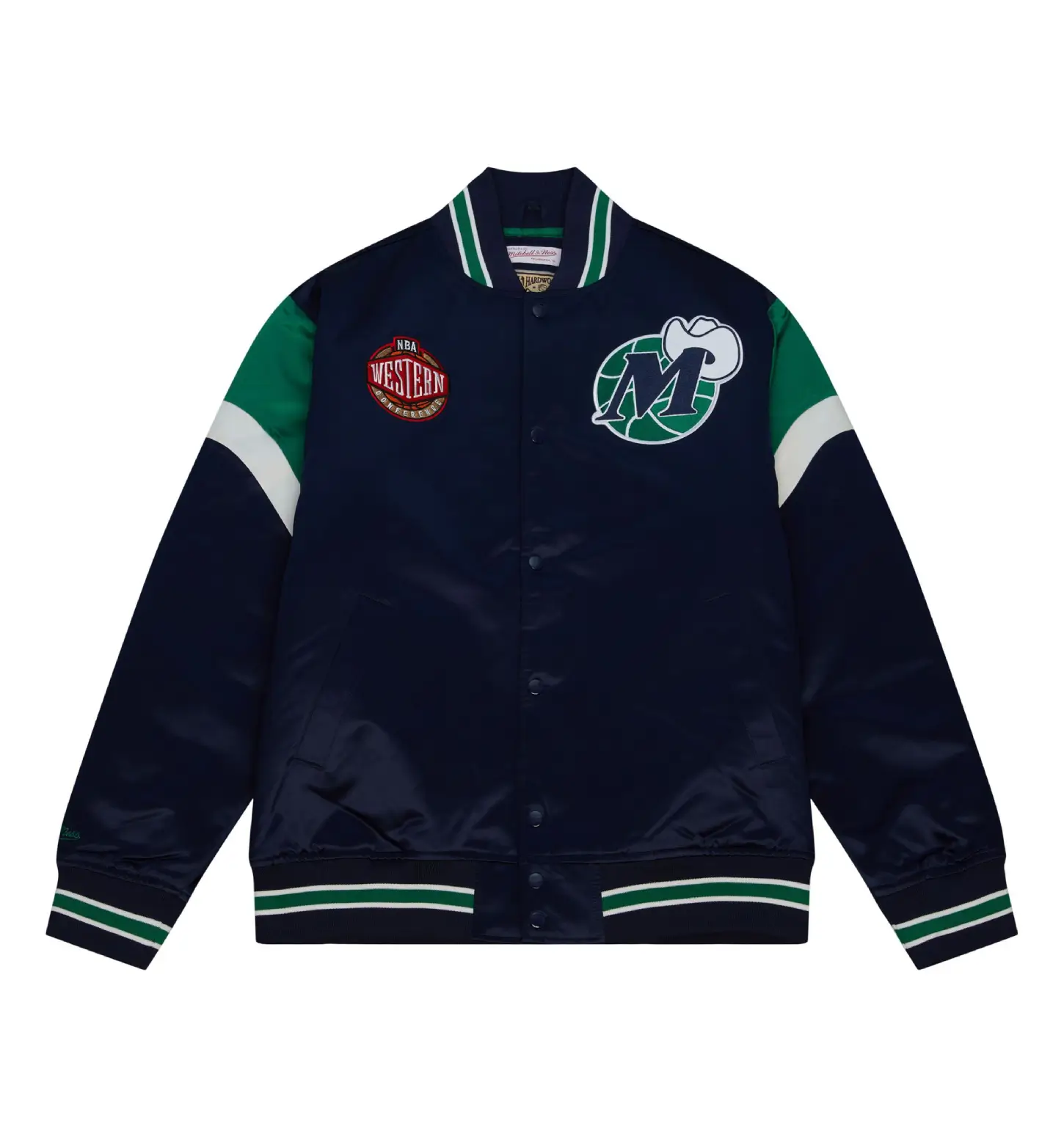 Dallas Mavericks Cooperstown Heavyweight Navy Blue Varsity Jacket