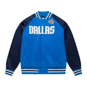 Dallas Mavericks Hall Of Fame Blue Varsity Jacket