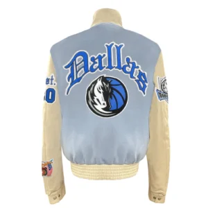 Dallas Mavericks Old English Varsity Jacket 1