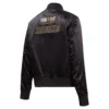 Dallas Mavericks Women’s Black Glam Satin Varsity Jacket 2