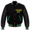 Dallas Star Letterman Black Wool Varsity Jacket