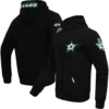 Dallas Stars Hoodie Black Varsity Jacket 2