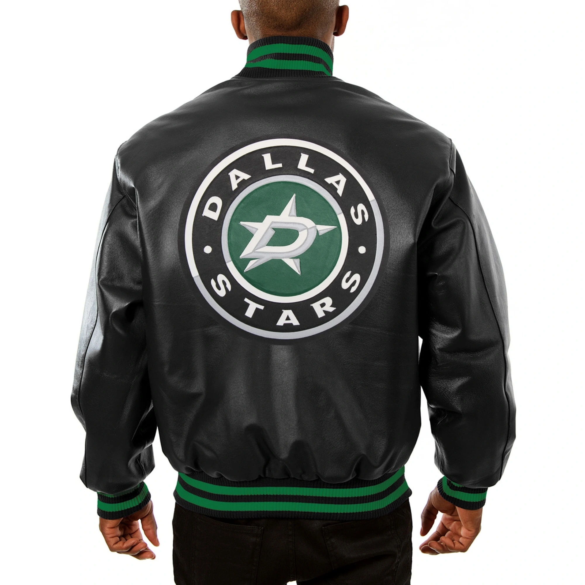 Dallas Stars Leather Varsity Jacket 1