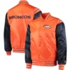 Denver Broncos Enforcer Varsity Orange Jacket 2