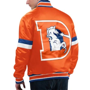 Denver Broncos Home Game Orange Varsity Jacket 1