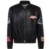 Denver Broncos Jeff Hamilton Black Varsity Jacket