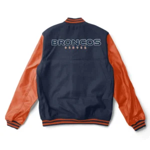 Denver Broncos Letterman Wool Varsity Jacket 1