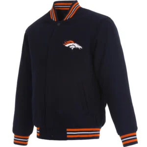 Denver Broncos One Color Wool Varsity Jacket