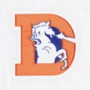 Denver Broncos Pitch Satin White Varsity Jacket 2