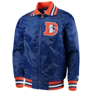 Denver Broncos The Captain Blue Varsity Jacket
