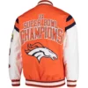 Denver Broncos Varsity Orange Jacket 1