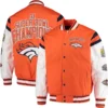 Denver Broncos Varsity Orange Jacket 2