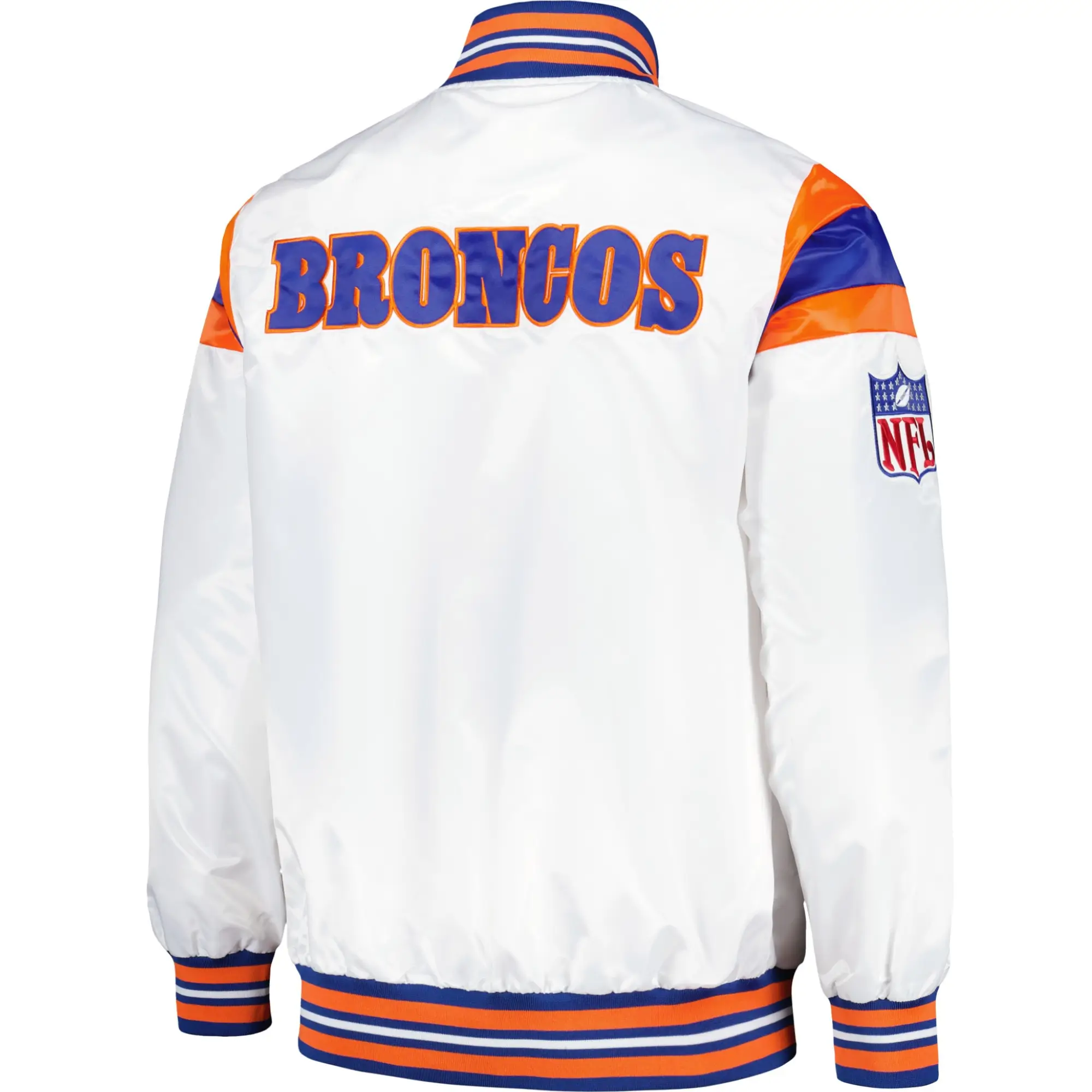 Denver Broncos Vintage Satin Varsity Jacket 1