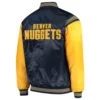 Denver Nuggets Enforcer Navy Blue Varsity Jacket 1
