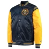 Denver Nuggets Enforcer Navy Blue Varsity Jacket