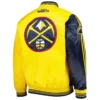 Denver Nuggets Fast Break Navy Blue Varsity Jacket 1