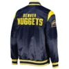 Denver Nuggets Force Play Navy Blue Varsity Jacket 1
