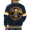 Denver Nuggets Home Game Navy Blue Varsity Jacket 1