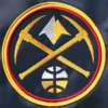 Denver Nuggets Leader Yellow and Navy Blue Varsity Jacket 2