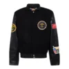 Denver Nuggets Real Black Wool Jacket