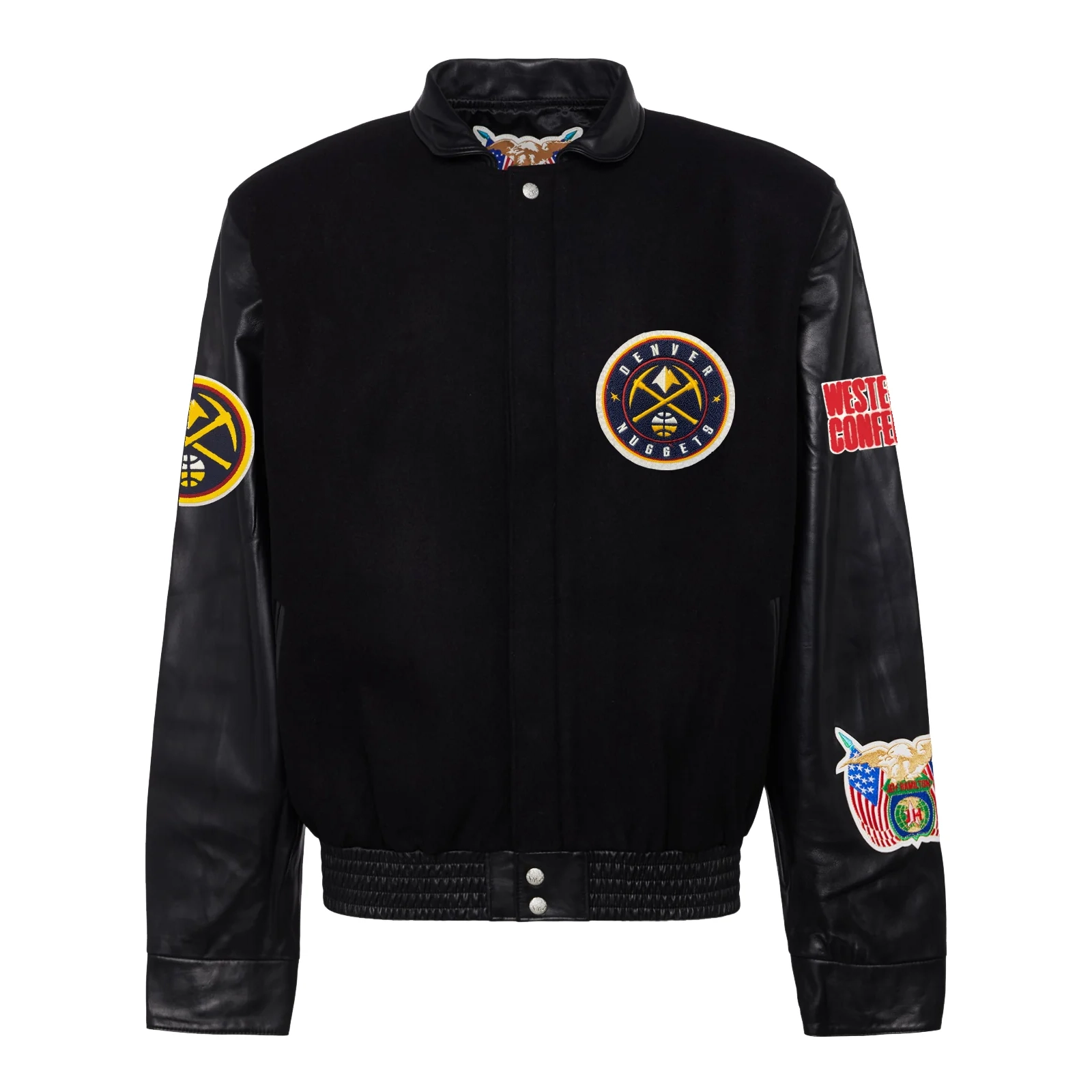 Denver Nuggets Real Black Wool Jacket