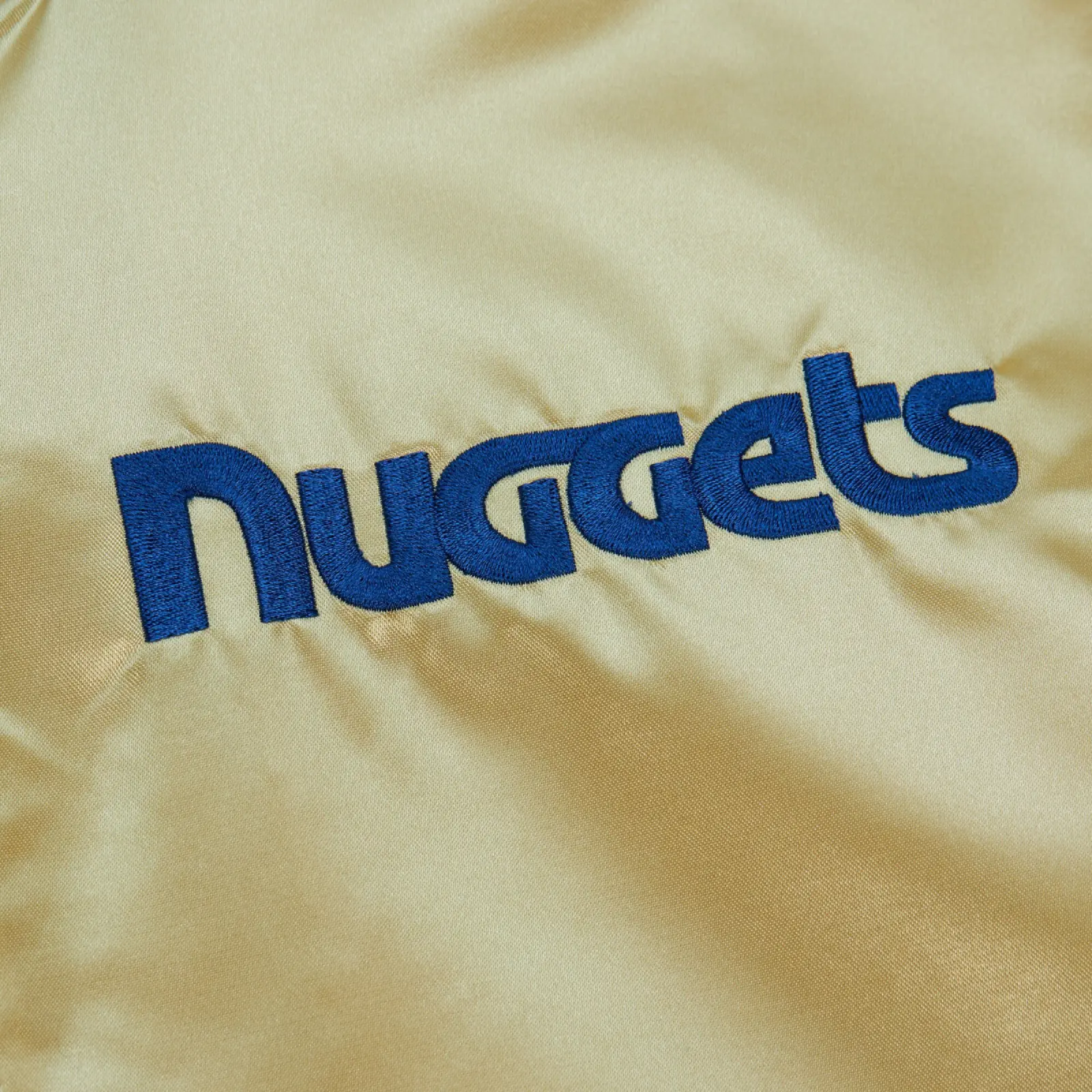 Denver Nuggets Team OG 2.0 Satin Full-Zip Golden Varsity Jacket 2