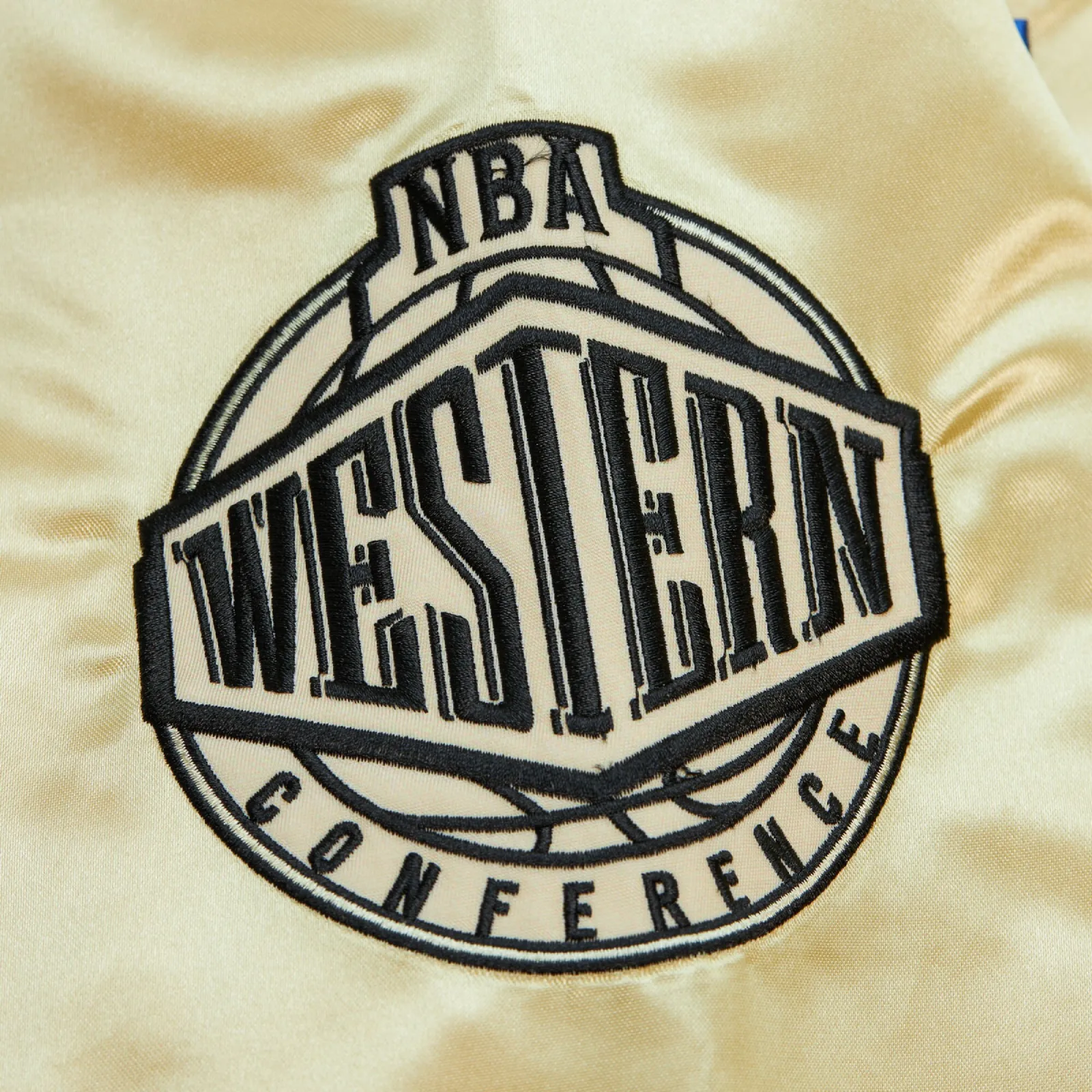 Denver Nuggets Team OG 2.0 Satin Full-Zip Golden Varsity Jacket 4