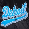 Detroit Lions Black Script Tail Varsity Jacket 5