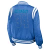 Detroit Lions Blue Bomber Varsity Jacket 1