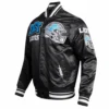 Detroit Lions Mashup Black Varsity Jacket 2