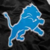 Detroit Lions Mashup Black Varsity Jacket 4