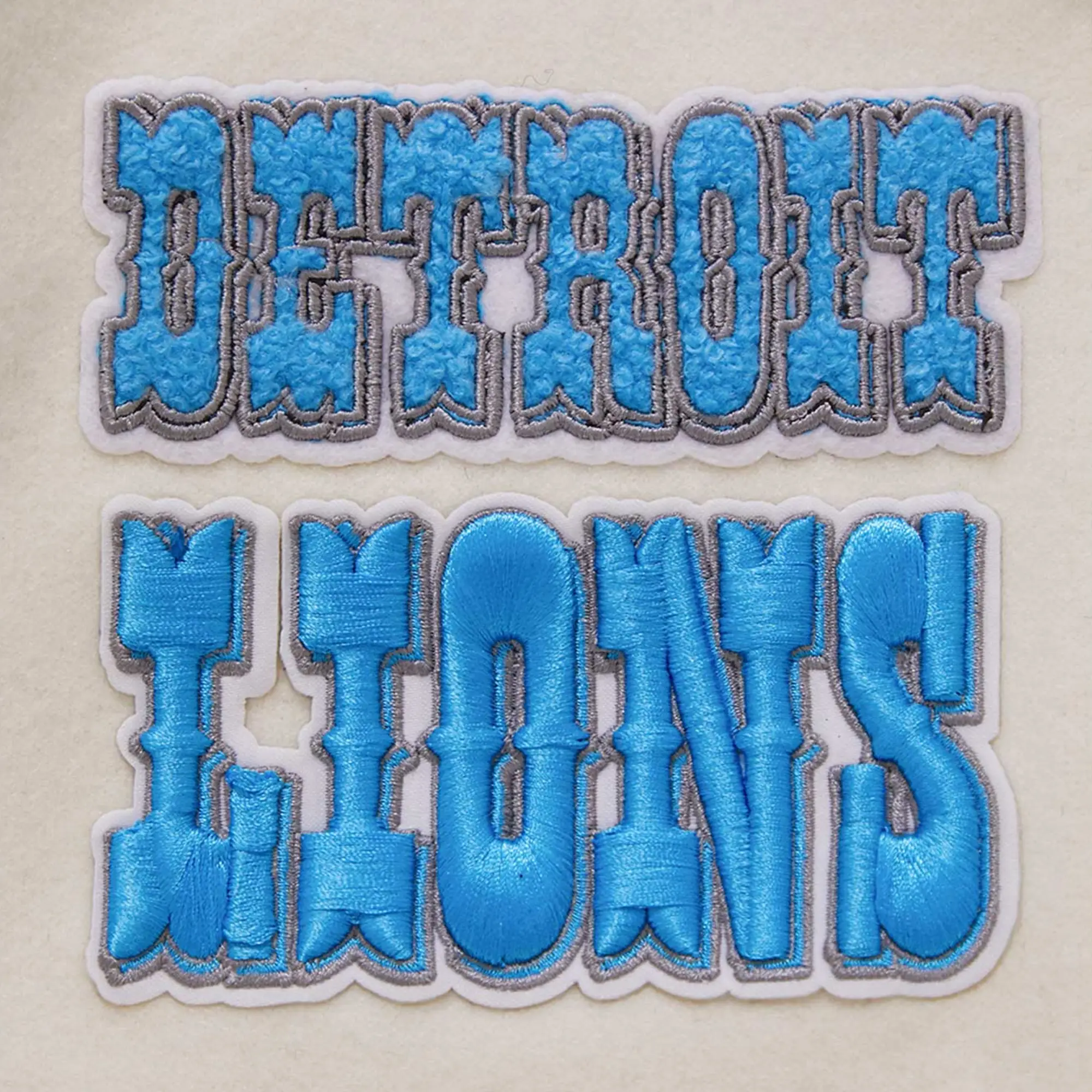 Detroit Lions Retro Classic White and Black Varsity Jacket 4