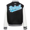Detroit Lions Script Tail Black Varsity Jacket 1