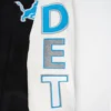 Detroit Lions Script Tail Wool Black Varsity Jacket 6